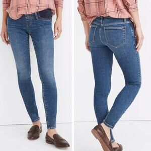 MADEWELL Maternity Side Panel Skinny Jeans in Wendover Wash Size 29